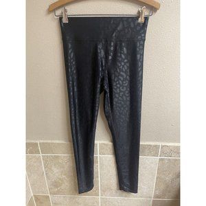 Carbon 38 Legging Cheetah Print Black Ankle Small